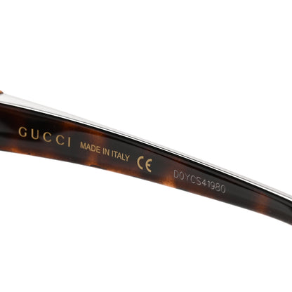 Gucci Acetate Square Frame Sunglasses GG0876S Tortoise 5 of 8