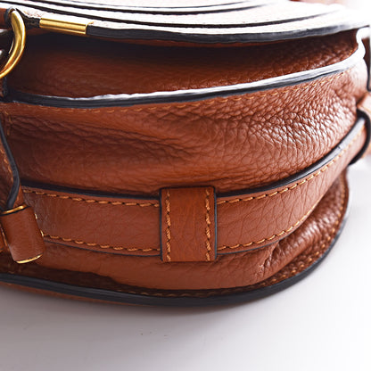 Chloe Calfskin Mini Marcie Round Crossbody Bag Tan 10 of 10