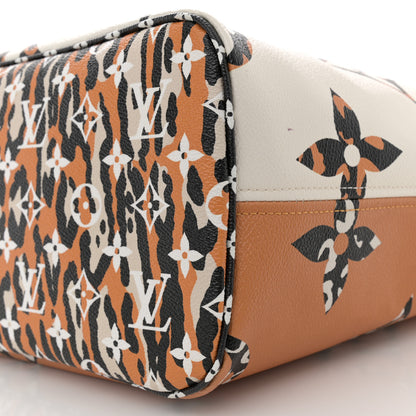 Louis Vuitton Monogram Giant Jungle Neverfull MM Ivory 9 of 10
