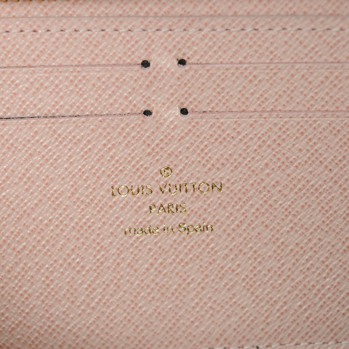 Monogram Clemence Wallet Rose Ballerine