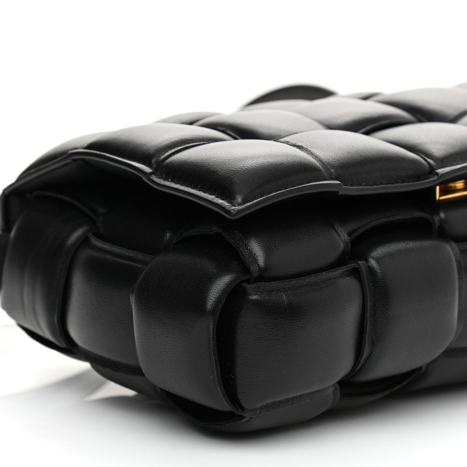 Bottega Veneta Nappa Maxi Intreccio Padded Cassette Crossbody Bag Black 8 of 10