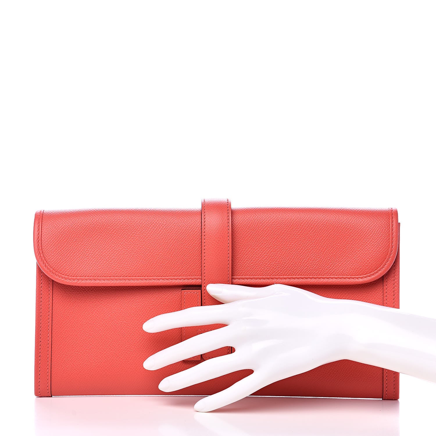 Hermes Epsom Jige Elan 29 Clutch Rose Jaipur 2 of 10