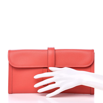 Hermes Epsom Jige Elan 29 Clutch Rose Jaipur 2 of 10