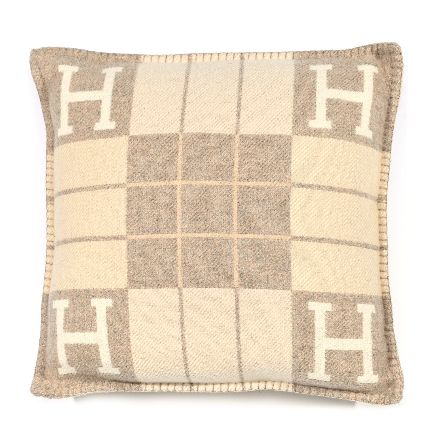 Hermes Wool Cashmere Avalon III Pillow PM Coco Camomille 1 of 3