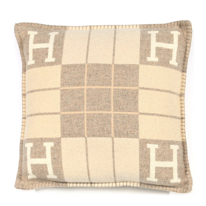 Hermes Wool Cashmere Avalon III Pillow PM Coco Camomille 1 of 3