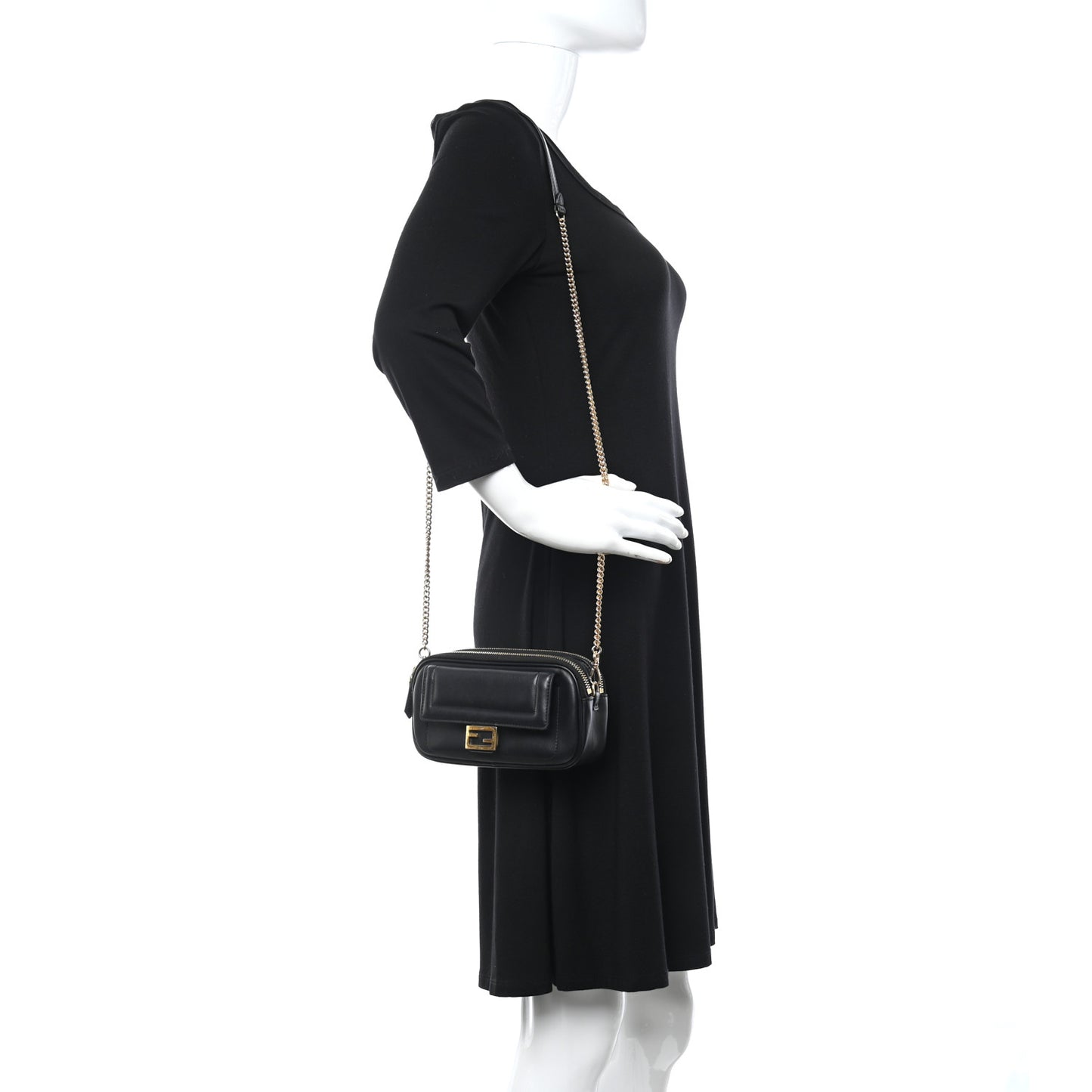 Vitello Grace Matte Easy Baguette Black