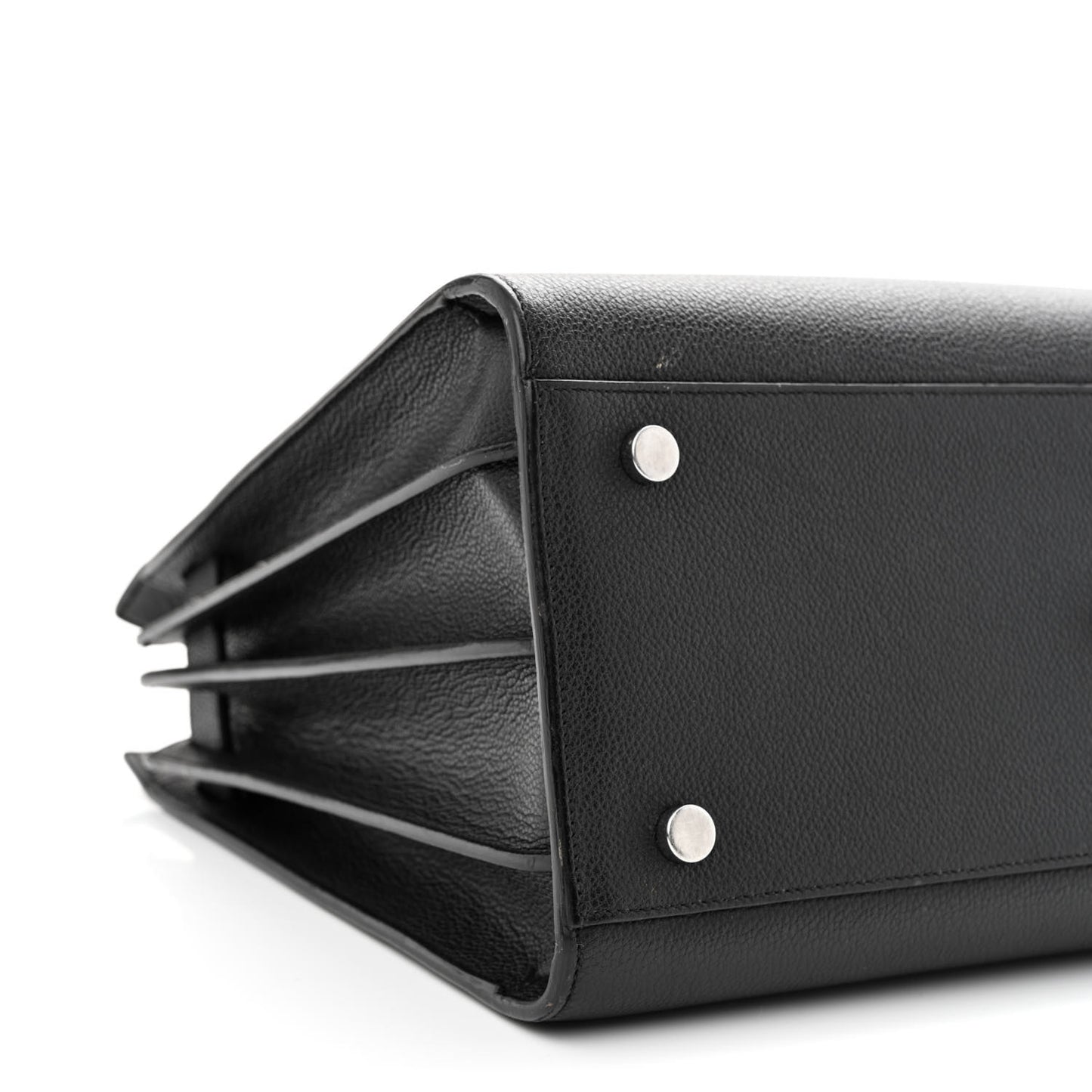 Grained Calfskin Small Sac De Jour Black