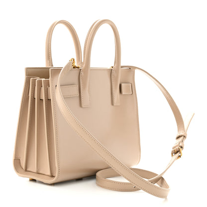 Saint Laurent Smooth Calfskin Nano Sac De Jour Dark Beige 3 of 13