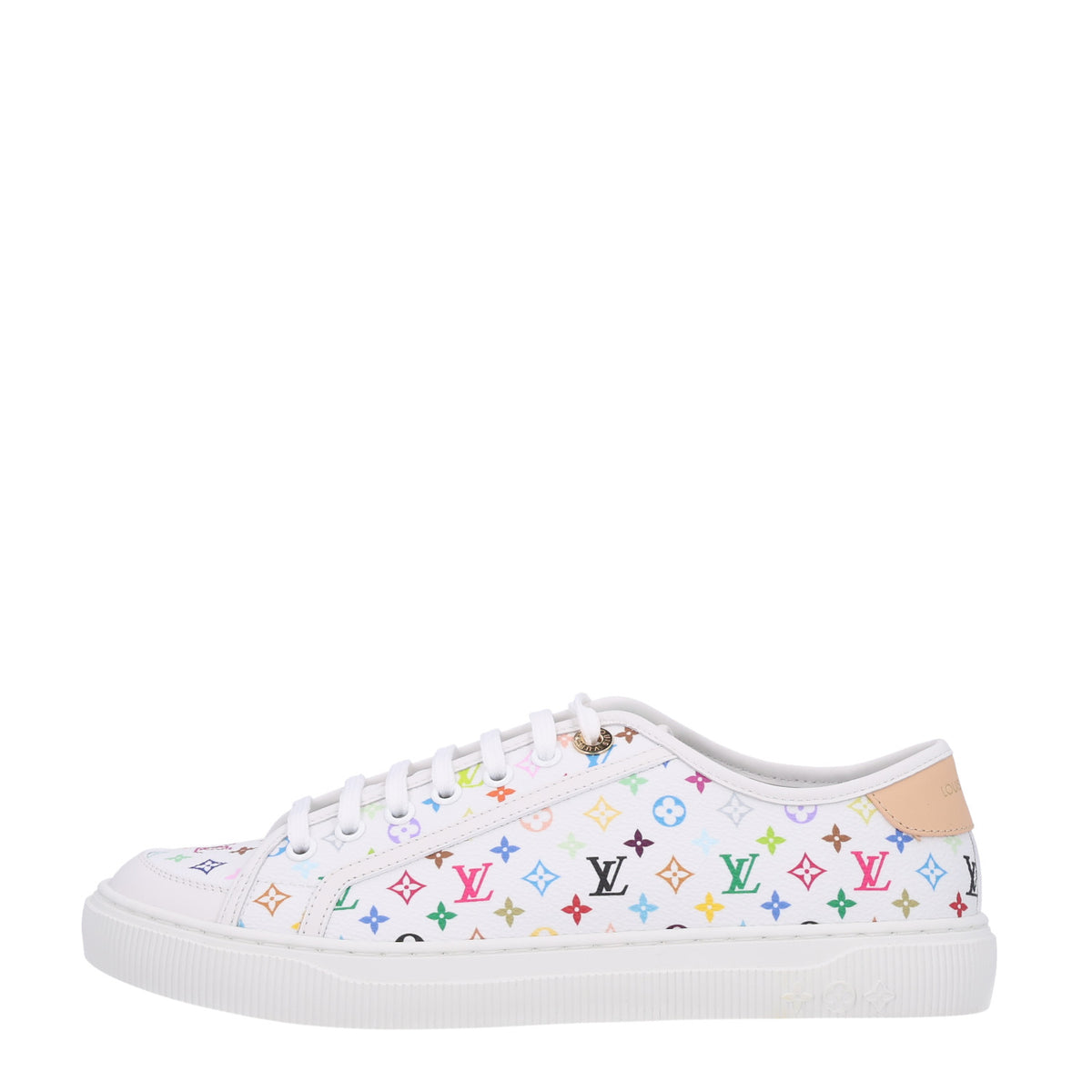 Louis Vuitton LV X TM Calfskin Monogram Multicolor Lagoon Sneakers 40 White 1 of 10