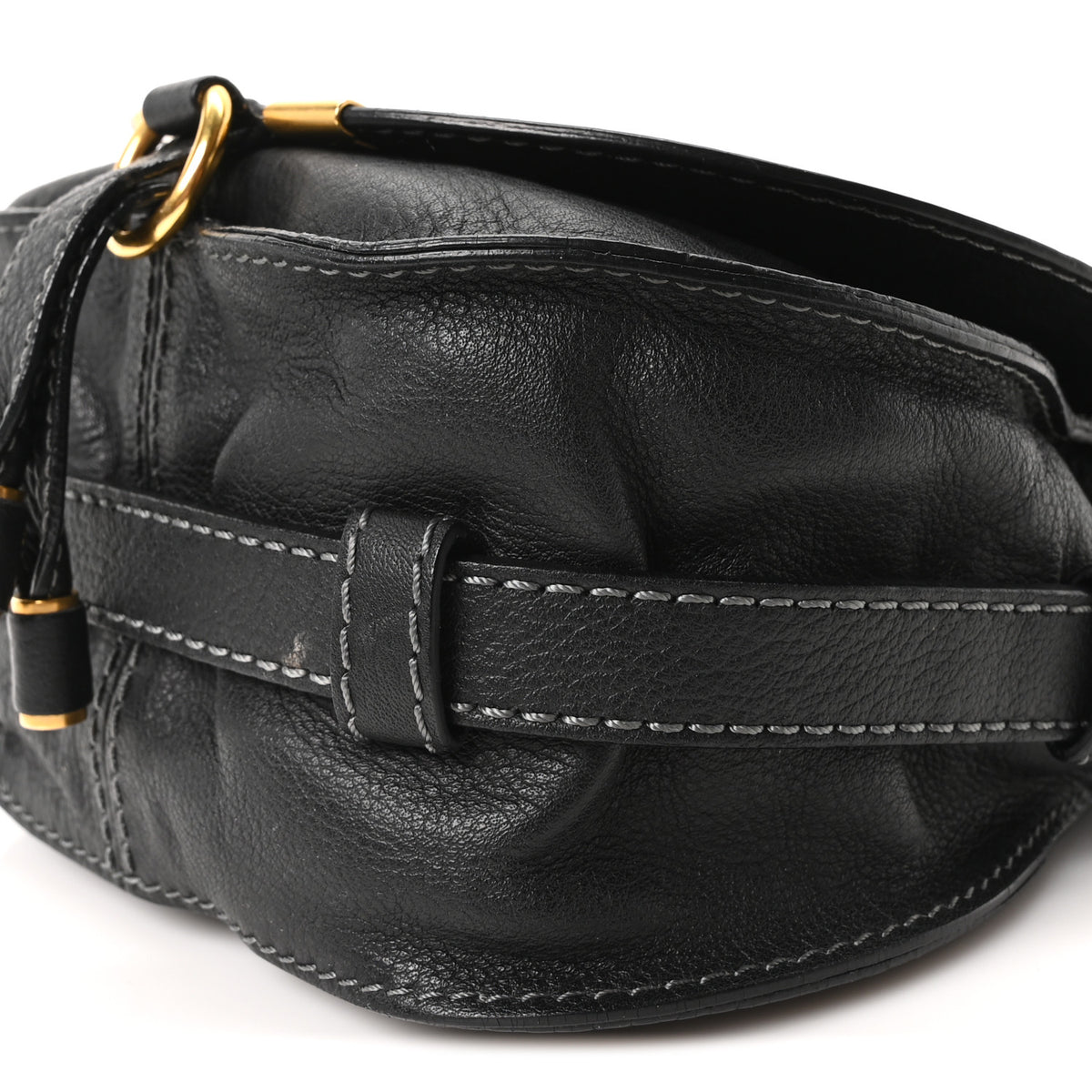 Chloe Calfskin Mini Marcie Round Crossbody Bag Black 10 of 10