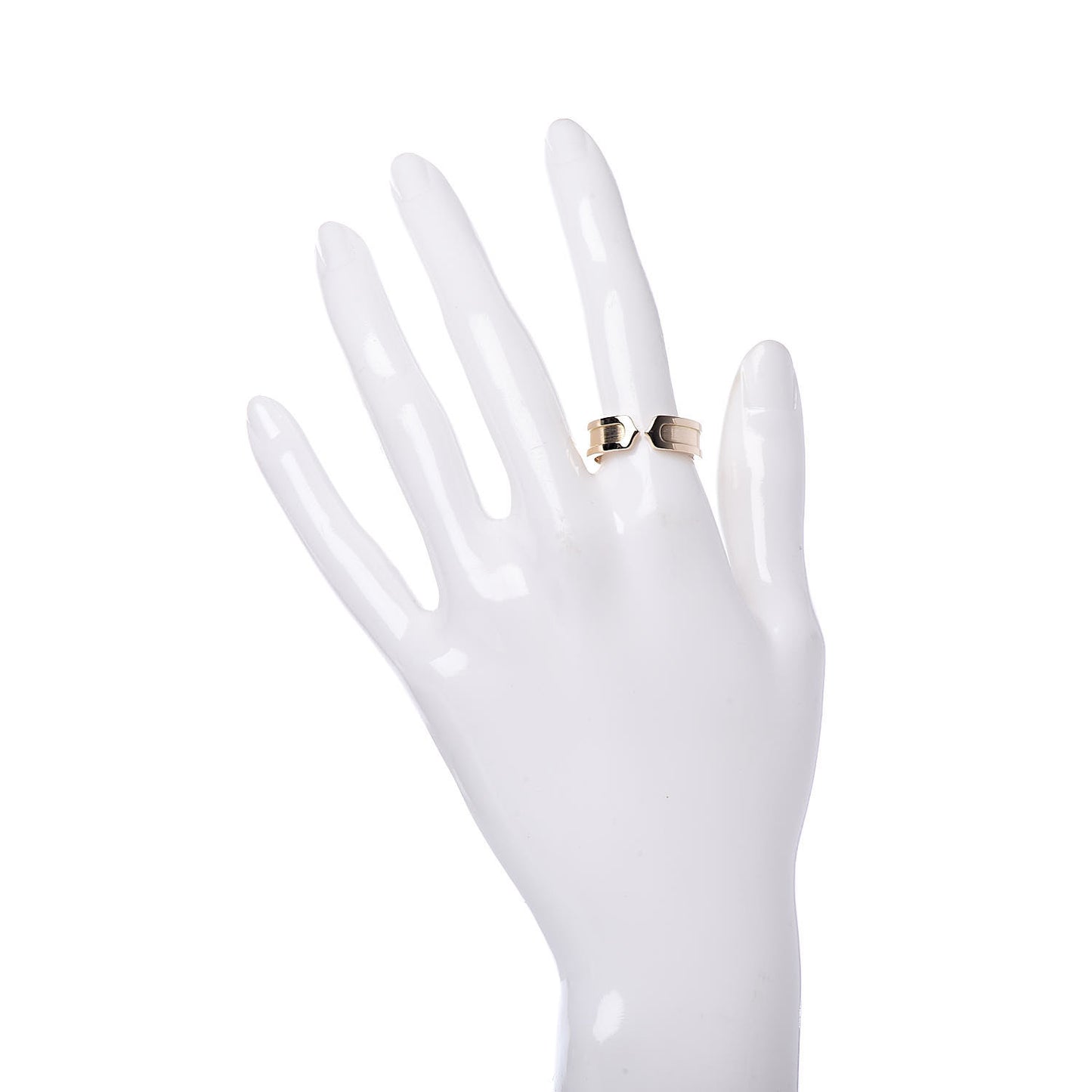 18K Yellow Gold 6.5mm C De Ring 57 8