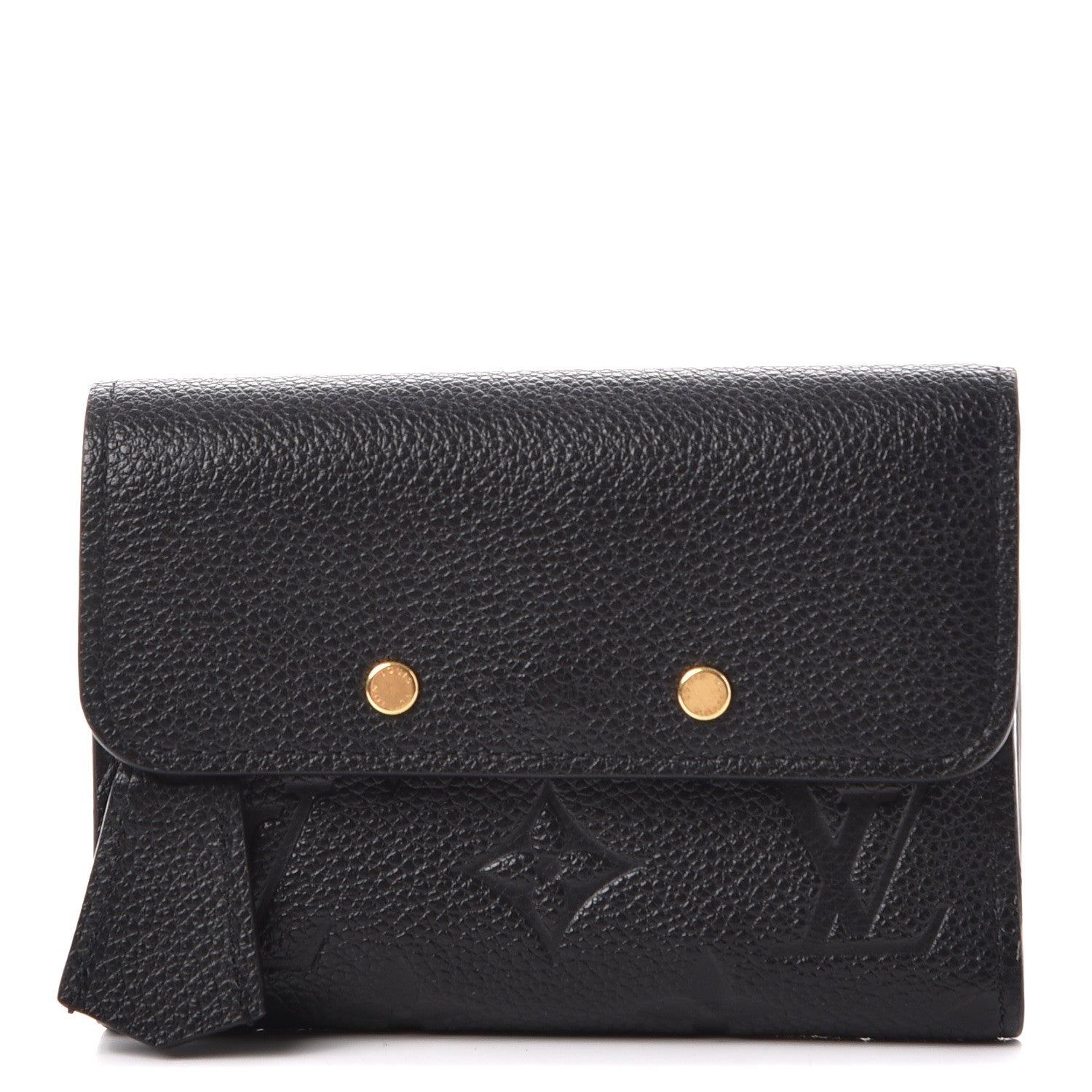 Louis Vuitton Empreinte Pont-Neuf Compact Wallet Black 1 of 8