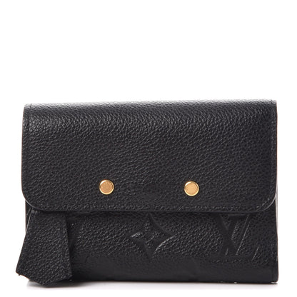 Louis Vuitton Empreinte Pont-Neuf Compact Wallet Black 1 of 8