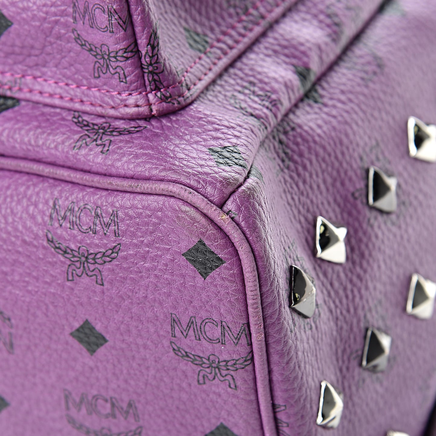 Visetos Studded Medium Stark Backpack Purple