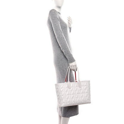 Christian Louboutin Nappa Embossed Small East West Cabata Tote White 2 of 12