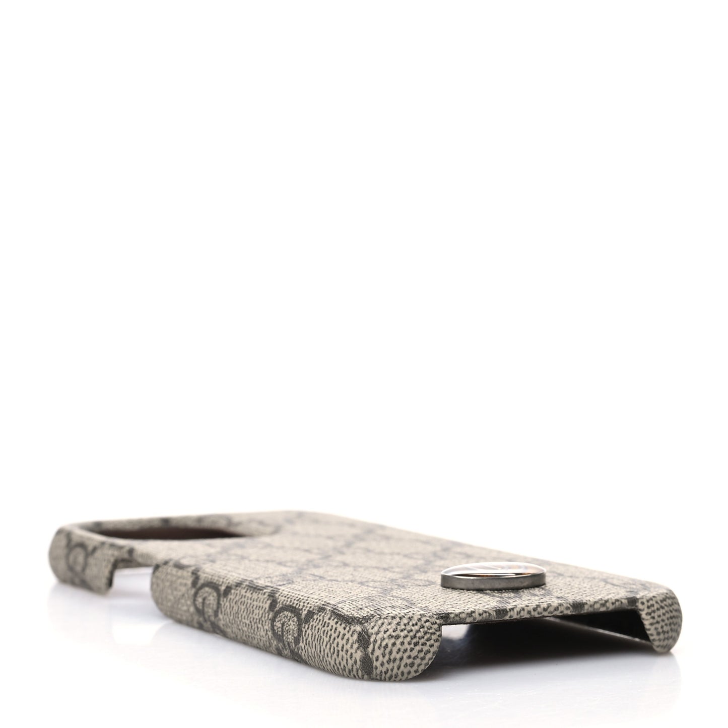 GG Supreme Monogram Ophidia iPhone 13 Pro Phone Case Brown