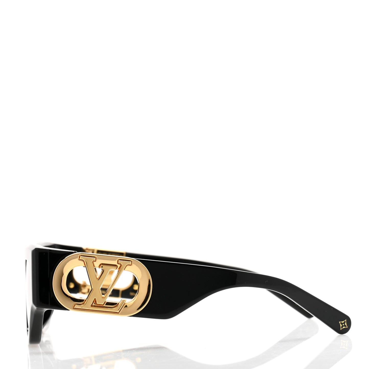 Acetate LV Link Square Sunglasses Z1661E Black