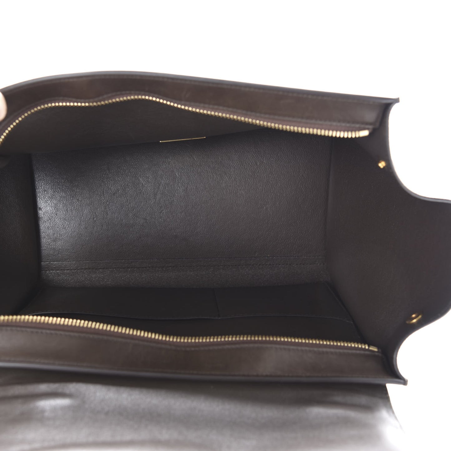Sleek Calfskin Tri-color Small Trapeze Wine
