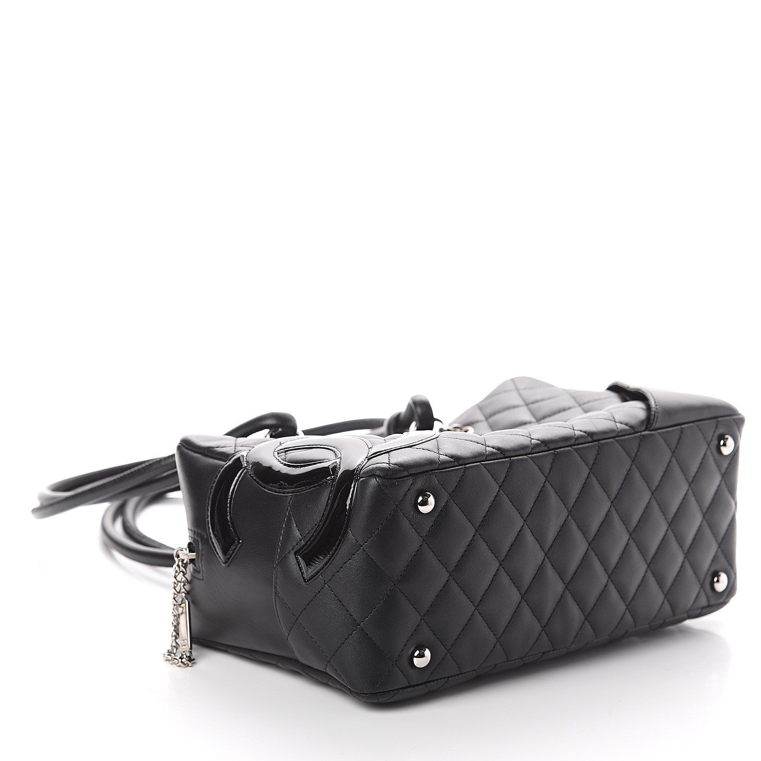 Chanel Calfskin Quilted Large Cambon Bowler Black 3 of 9