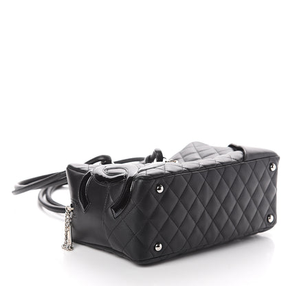 Chanel Calfskin Quilted Large Cambon Bowler Black 3 of 9