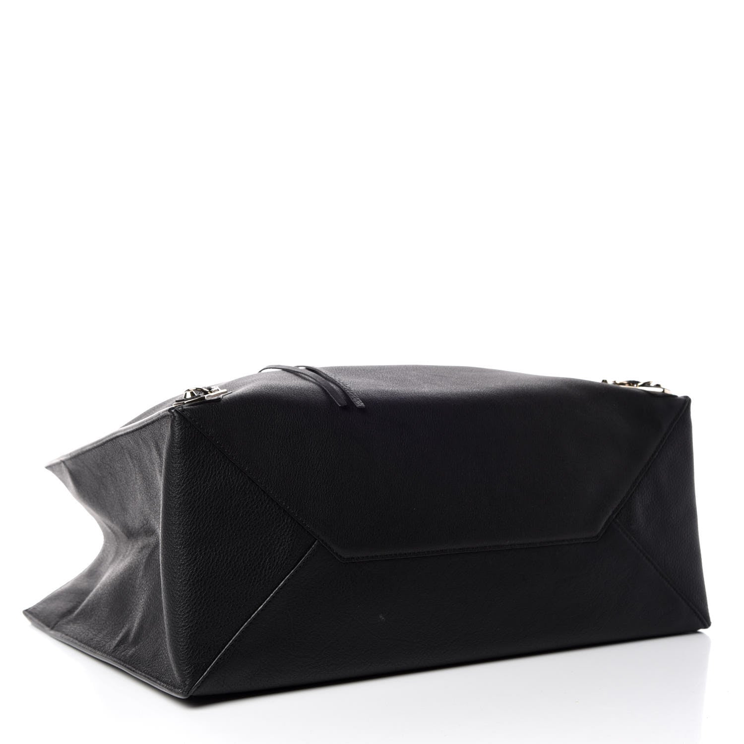 Balenciaga Grained Calfskin Gold Metallic Edge Hardware Papier A4 Tote Black 4 of 10