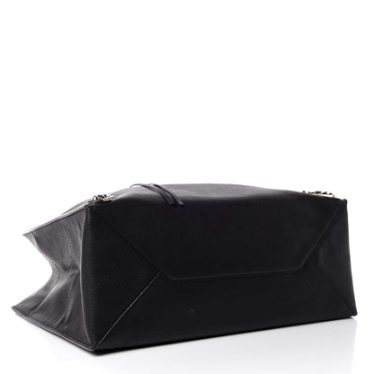 Balenciaga Grained Calfskin Gold Metallic Edge Hardware Papier A4 Tote Black 4 of 10