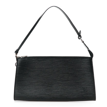 Louis Vuitton Epi Pochette Accessories 21 Black 1 of 10