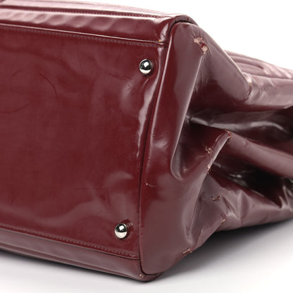 Chanel Vinyl Coco Ming Tote Dark Red 19 of 19