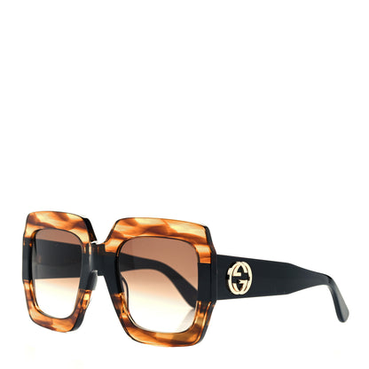 Gucci Square Frame GG0178S Sunglasses Havana 1 of 9