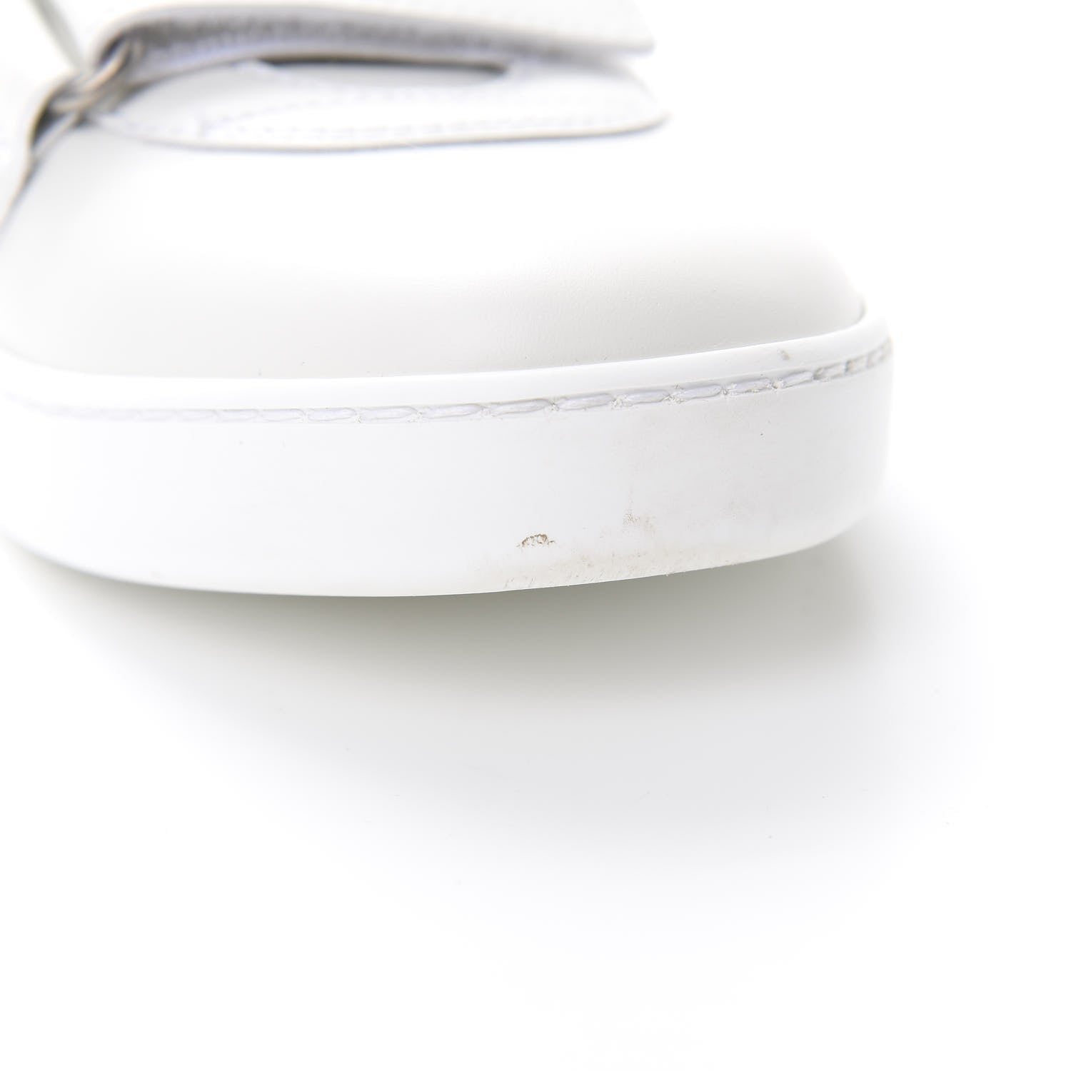 Gucci Miro Soft Calfskin Interlocking G Womens New Ace Sneakers 37.5 White Red Flame Green 9 of 9