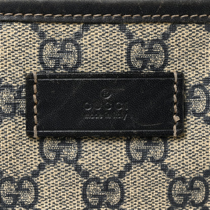 Gucci GG Supreme Monogram Medium Zippered Shopping Tote Navy 11 of 25
