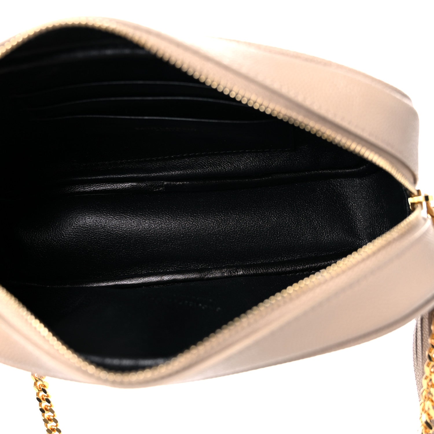Saint Laurent Grain De Poudre Matelasse Monogram Mini Lou Camera Bag Dark Beige 5 of 10