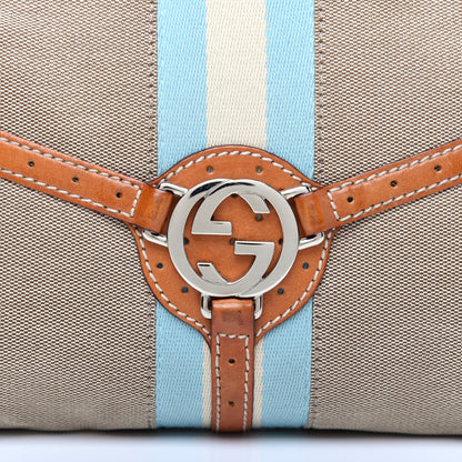 Gucci Canvas Web GG Reins Shoulder Bag Cognac 10 of 10