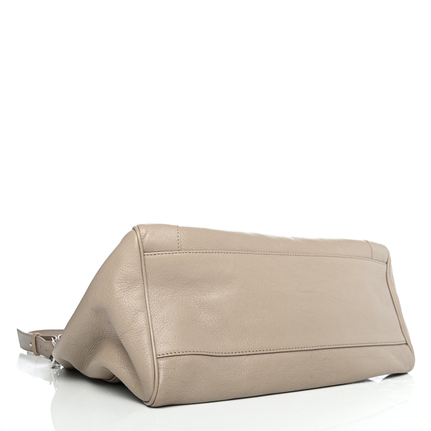 Chevre Silver Metallic Edge Hardware Velo Beige Dune Argille