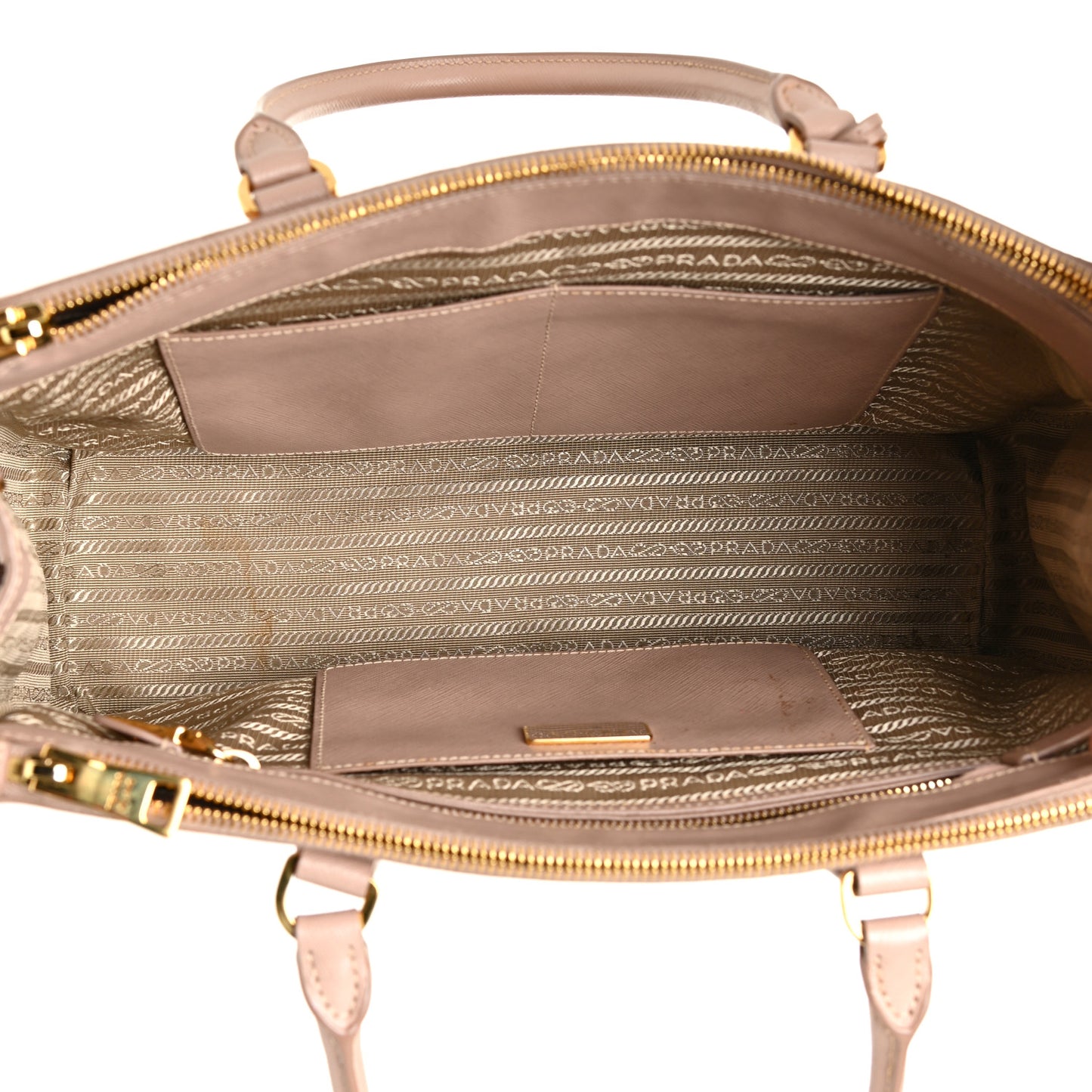 Saffiano Small Galleria Double Zip Tote Cammeo