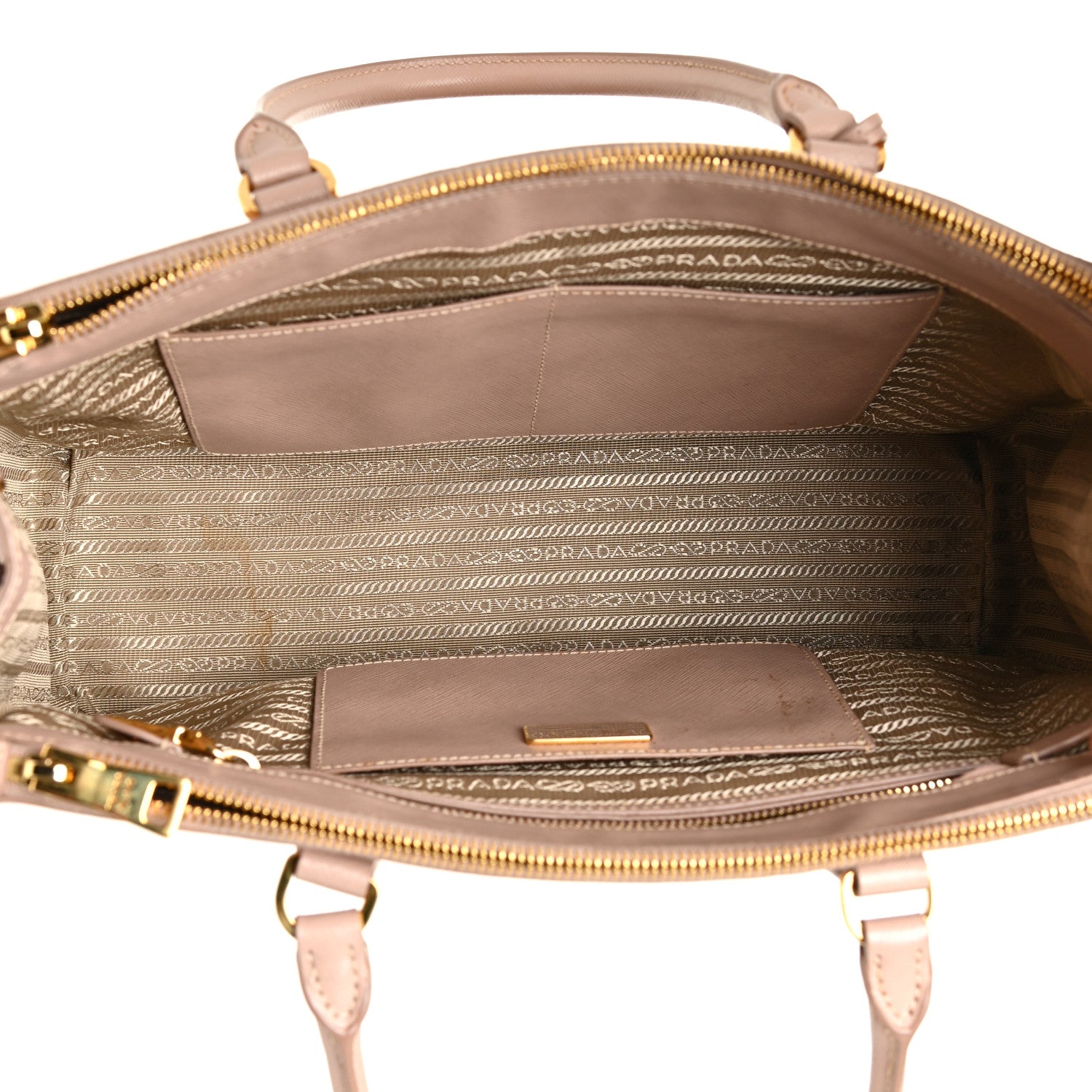 Prada Saffiano Small Galleria Double Zip Tote Cammeo 8 of 20