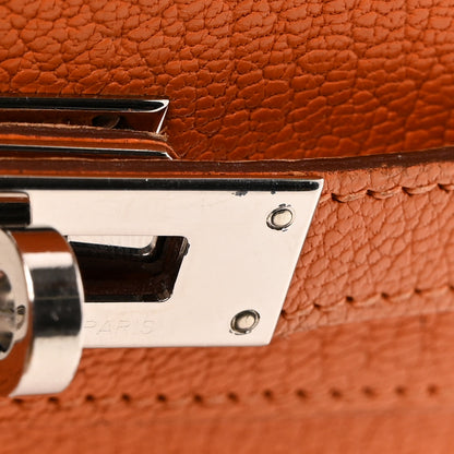 Hermes Chevre Mysore Kelly Compact Wallet Orange 11 of 12