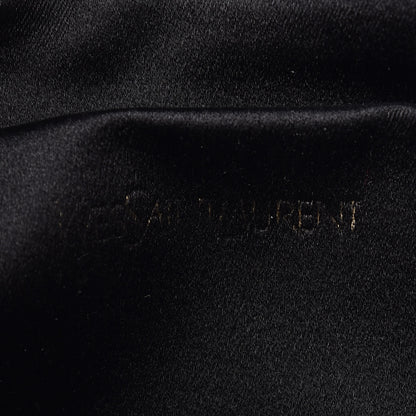 Saint Laurent Textured Patent Monogram Large Belle De Jour Clutch Black 6 of 9