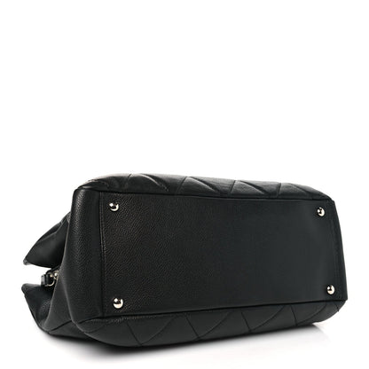 Chanel Soft Caviar Quilted CC Timeless Tote Black 3 of 7
