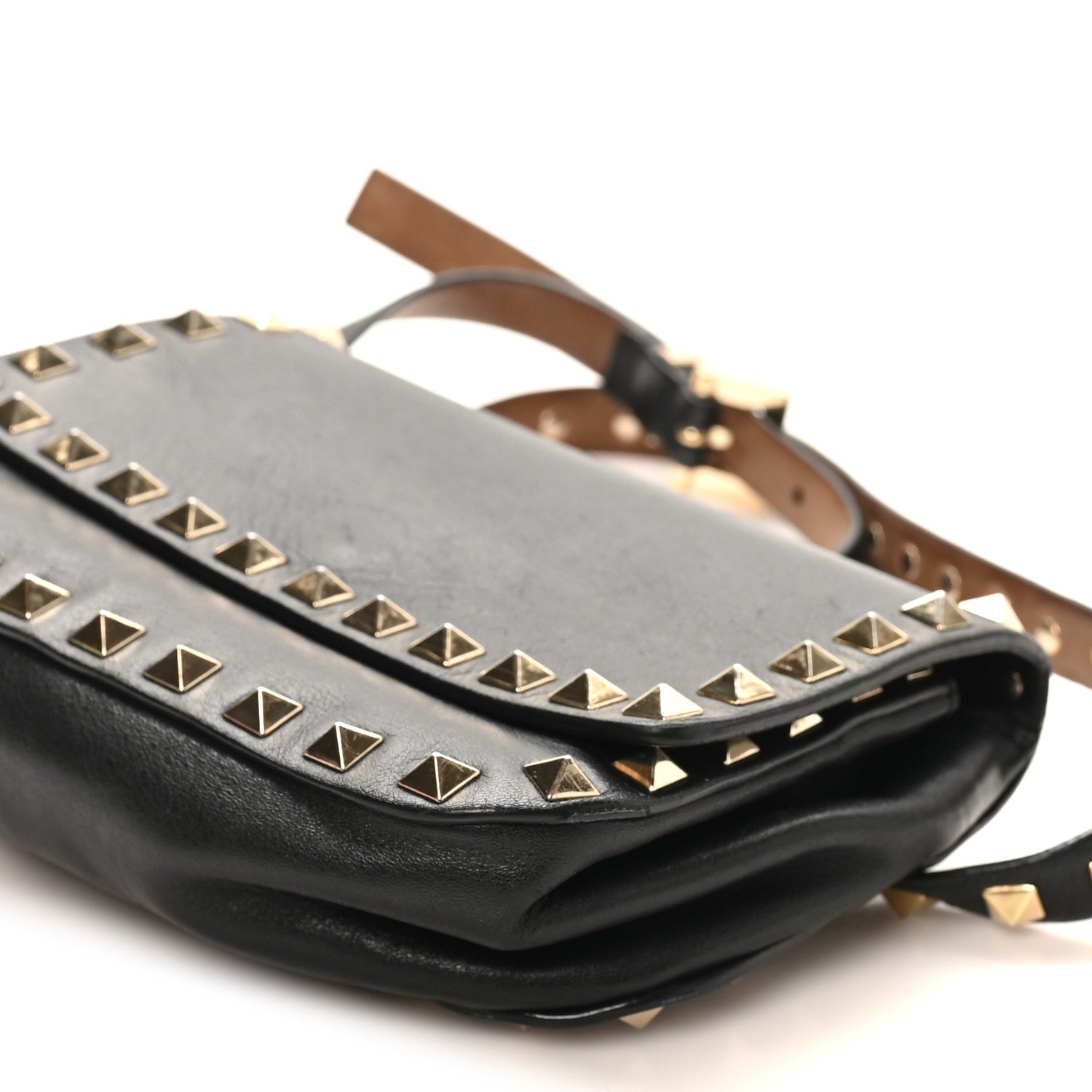 Valentino Garavani Vitello Rockstud Belt Bag Black 8 of 8