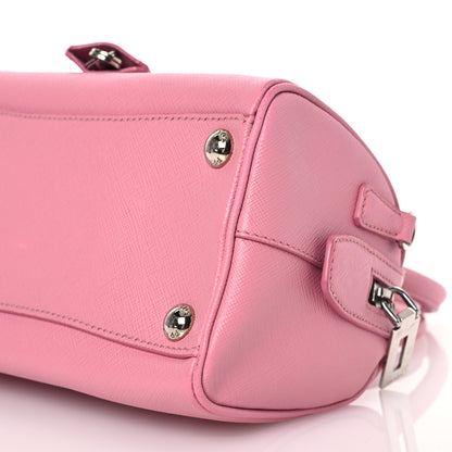Prada Saffiano Lux Top Handle Crossbody Bag Rosa 14 of 21