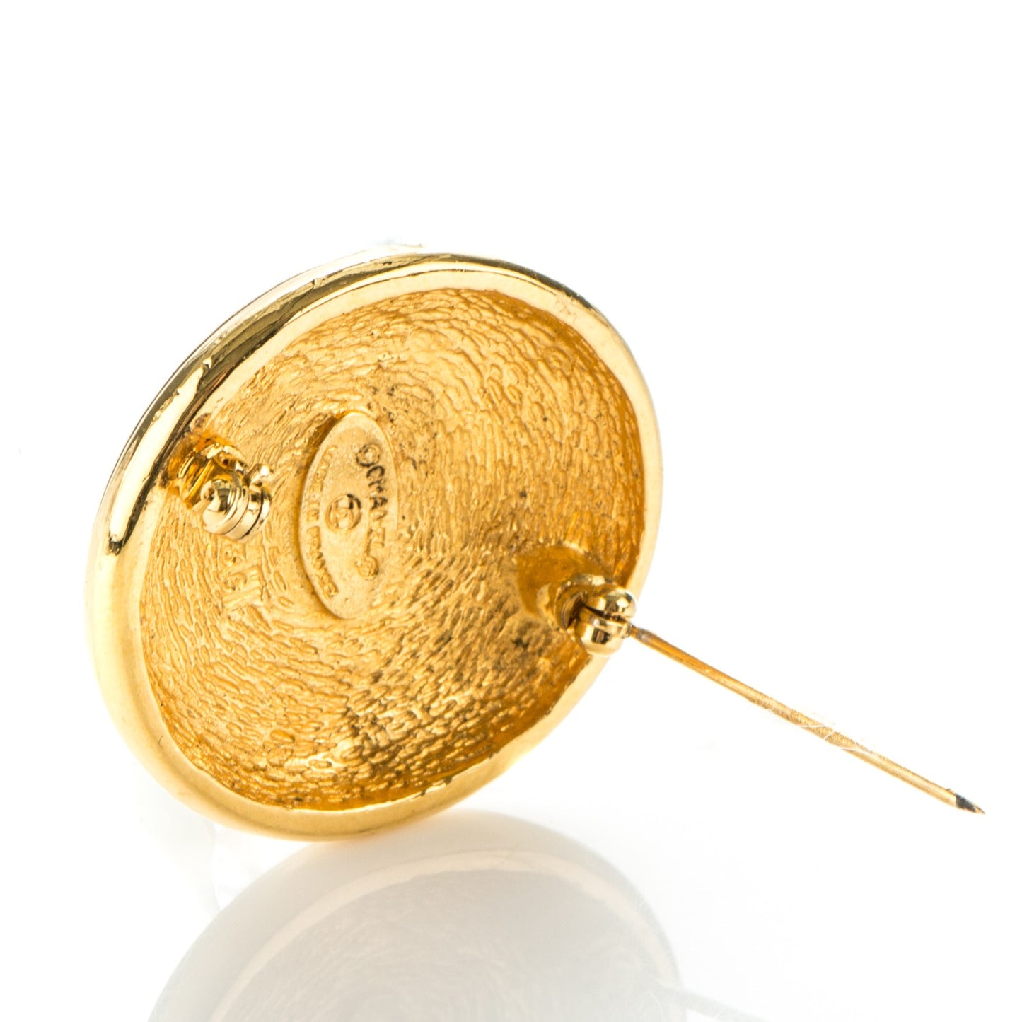 CC Sunburst Brooch Gold