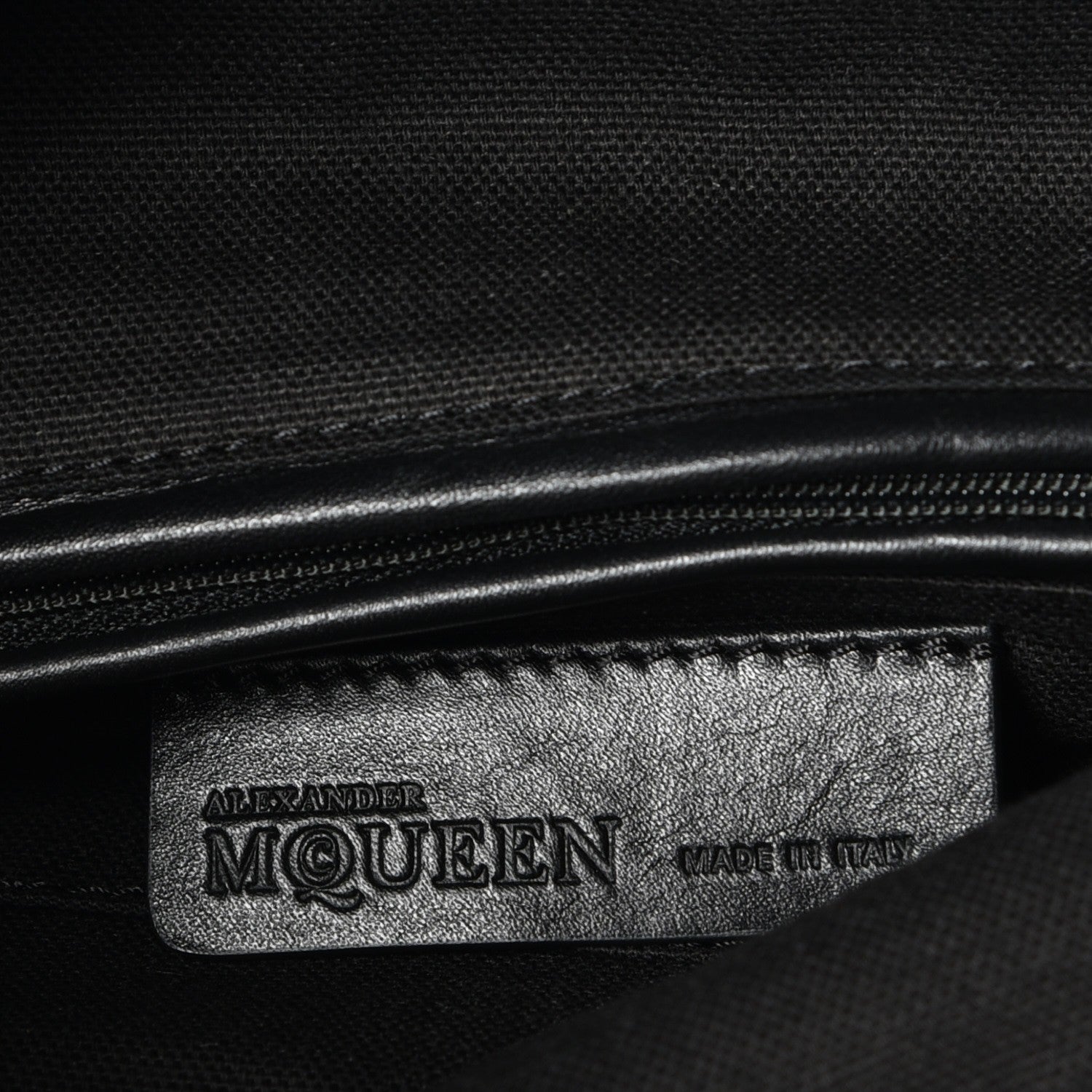 Alexander McQueen Calfskin Studded Padlock Skull Clutch Black 6 of 7