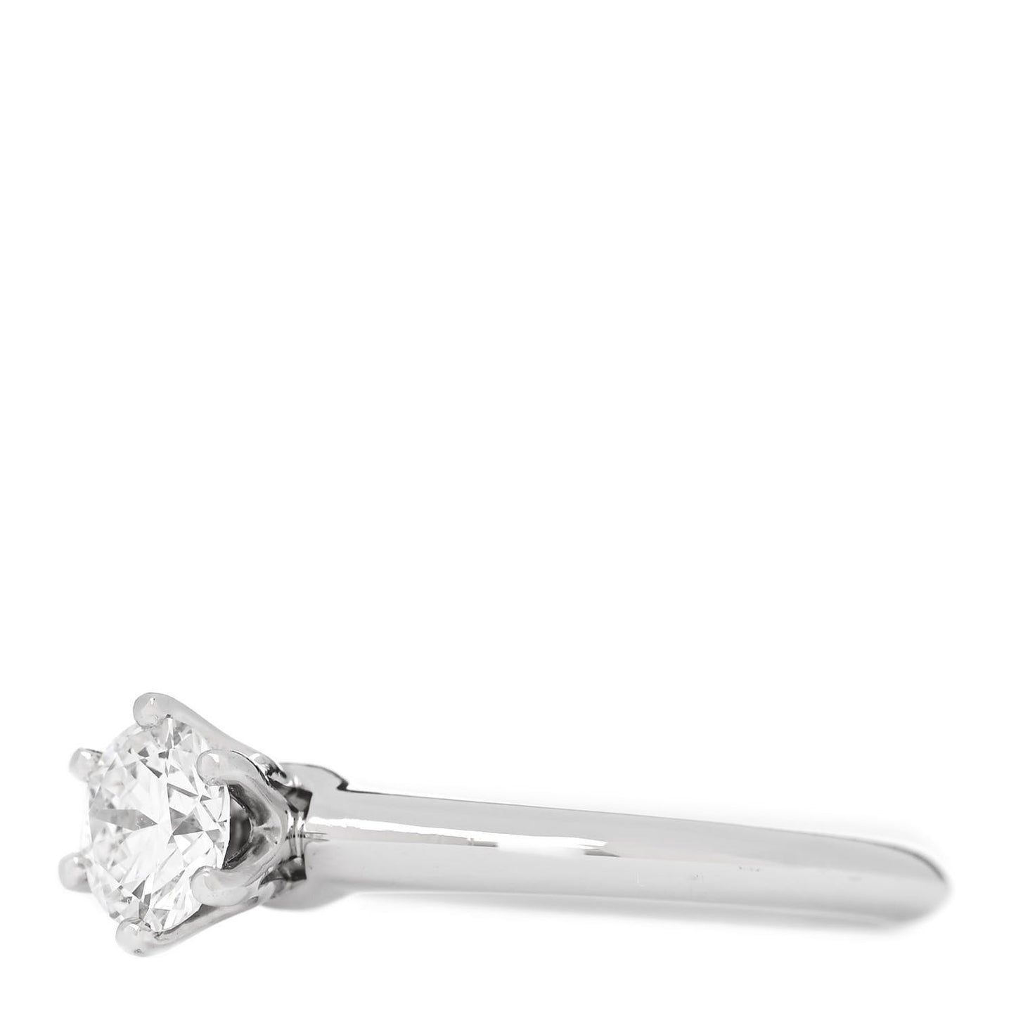 Platinum Diamond .46ct Solitaire Engagement Ring 46 3.75
