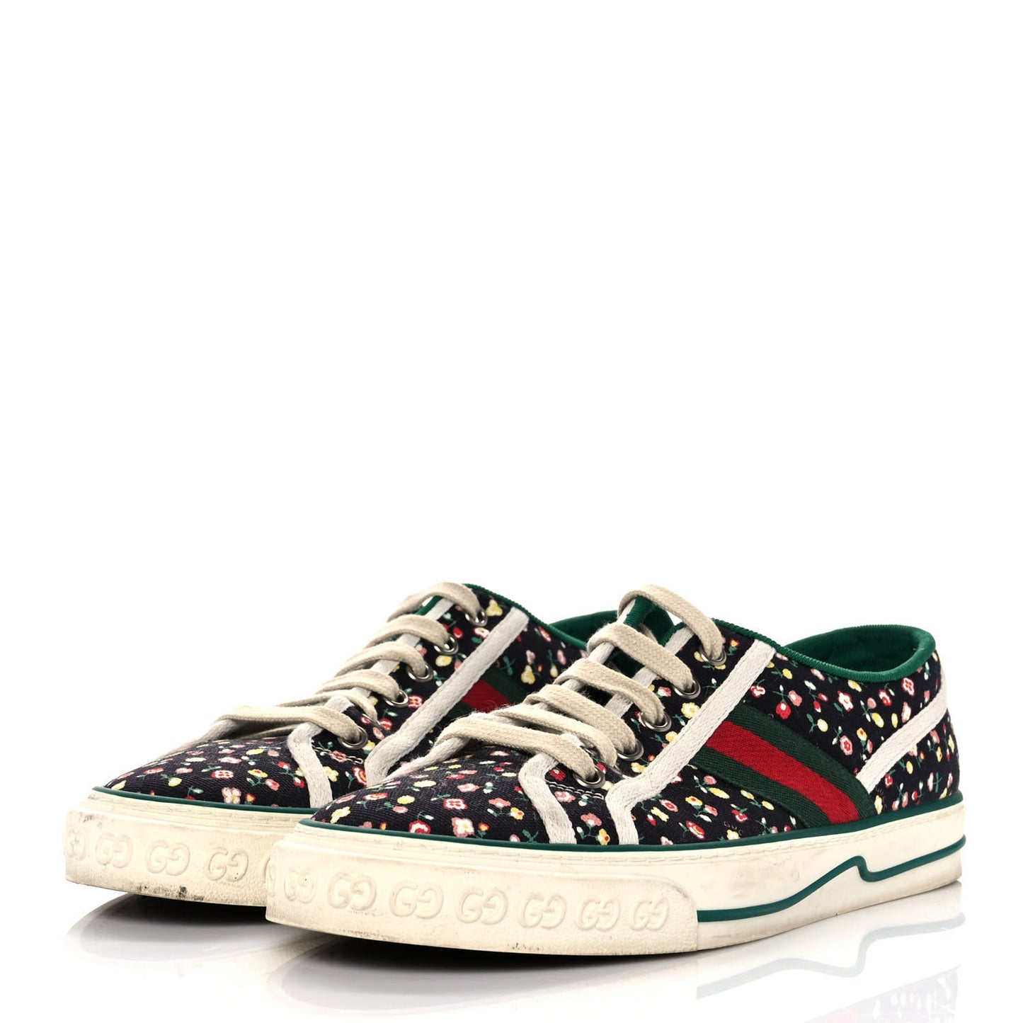X LIBERTY OF LONDON Canvas Web Holly Print Womens 1977 Tennis Sneakers 40 Black