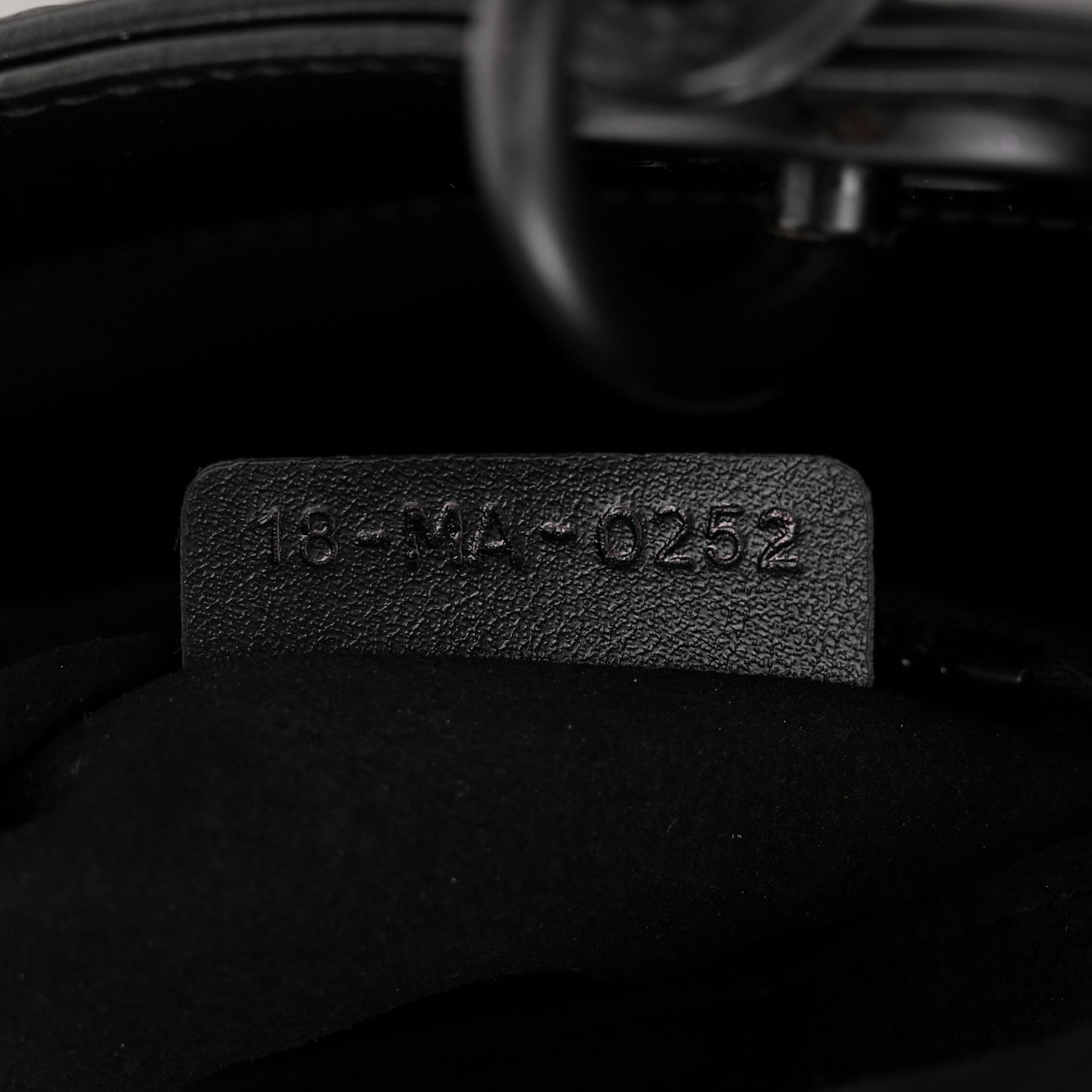 Calfskin Diamond Cannage Mini Lady Dior Black