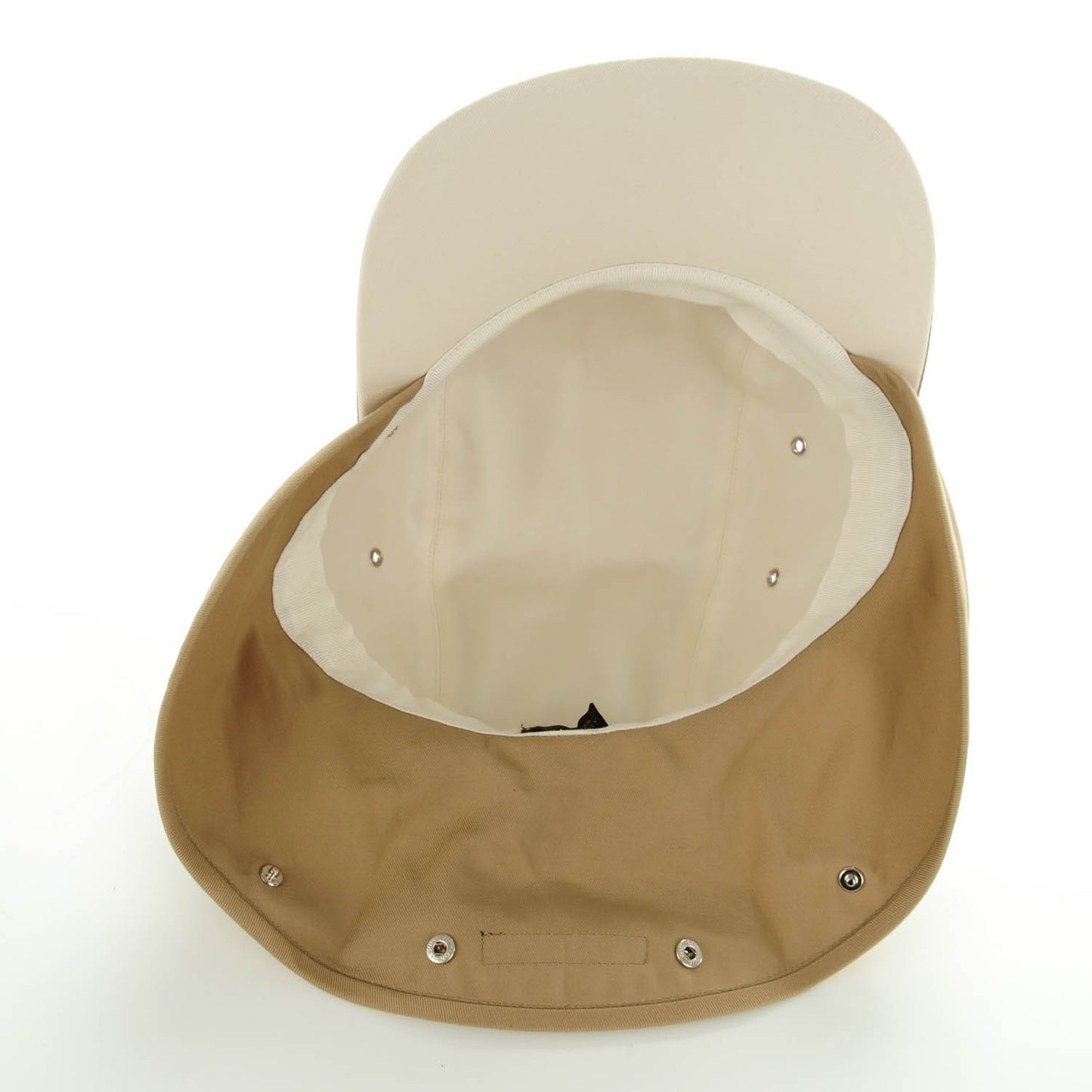 Cotton Canvas Cap Beige