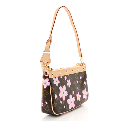 Louis Vuitton LV X TM Monogram Pochette Accessories Sakura Brown 2 of 10