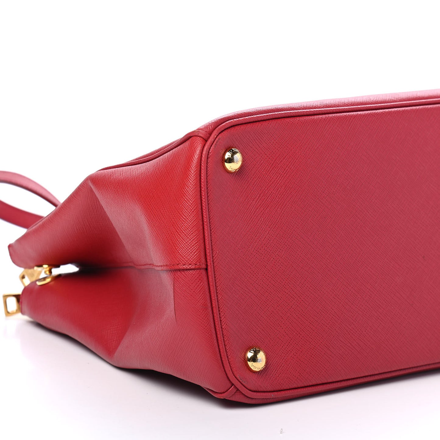 Saffiano Medium Galleria Double Zip Tote Fuoco