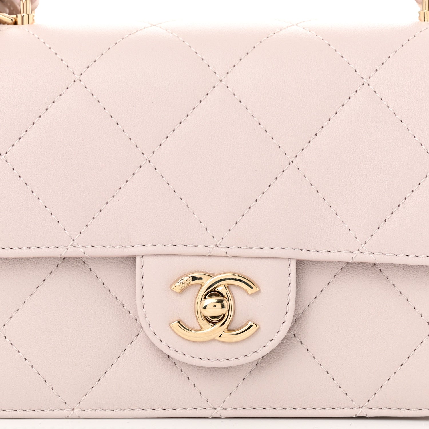 Chanel Calfskin Quilted Coco Lady Flap Light Purple 8 of 11